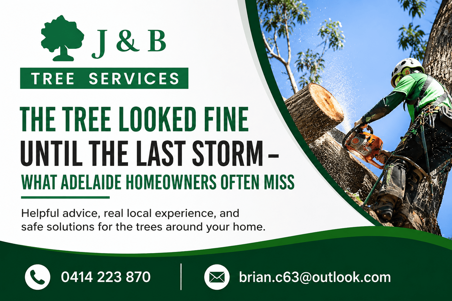The Tree Looked Fine Until the Last Storm — What Adelaide Homeowners Often Miss